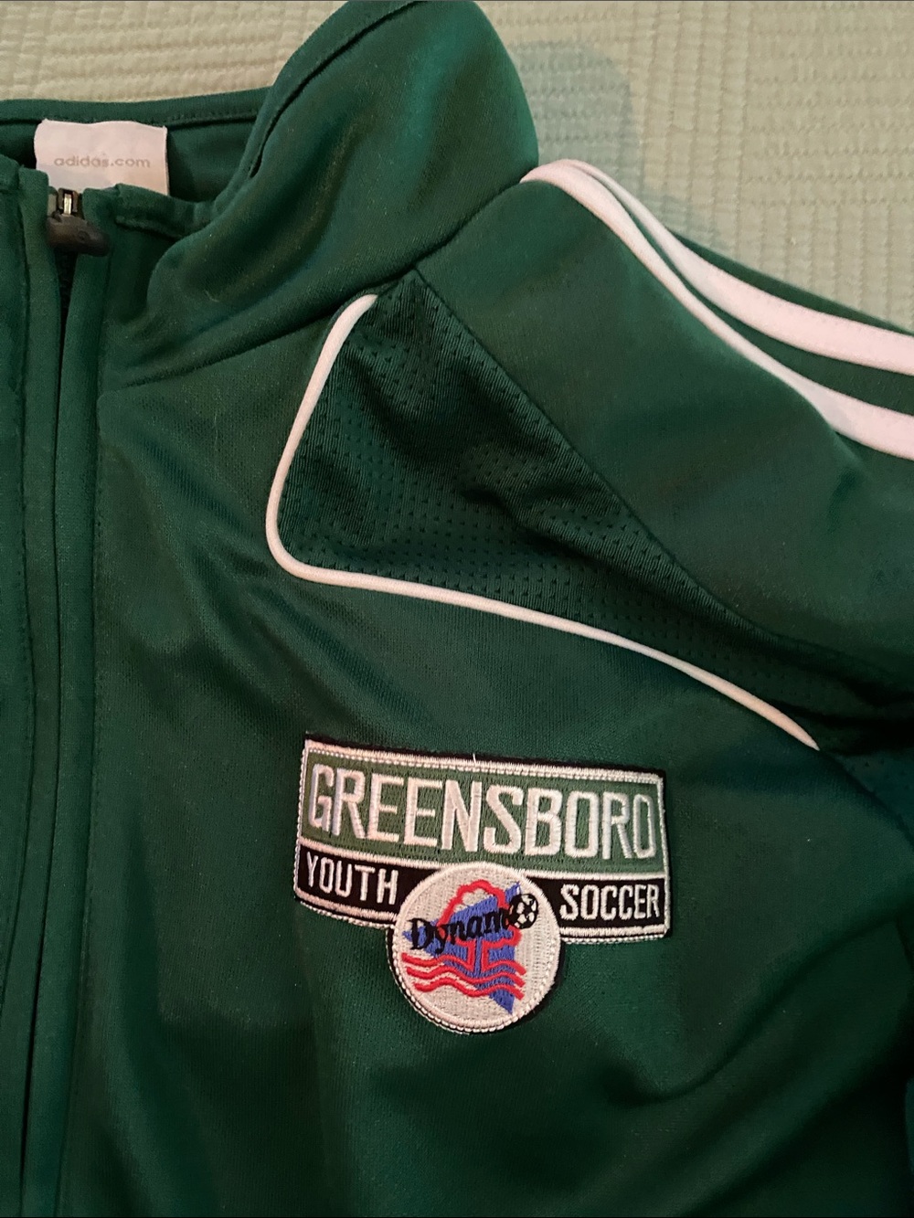 Vintage Adidas Greensboro Youth Soccer Dynamo adult XL zip front jacket #0 - Picture 3 of 5